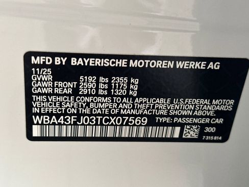 New 2026 BMW 530i w/ M Sport Package image 19