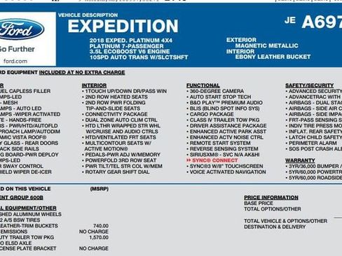 Used 2018 Ford Expedition Platinum image 8