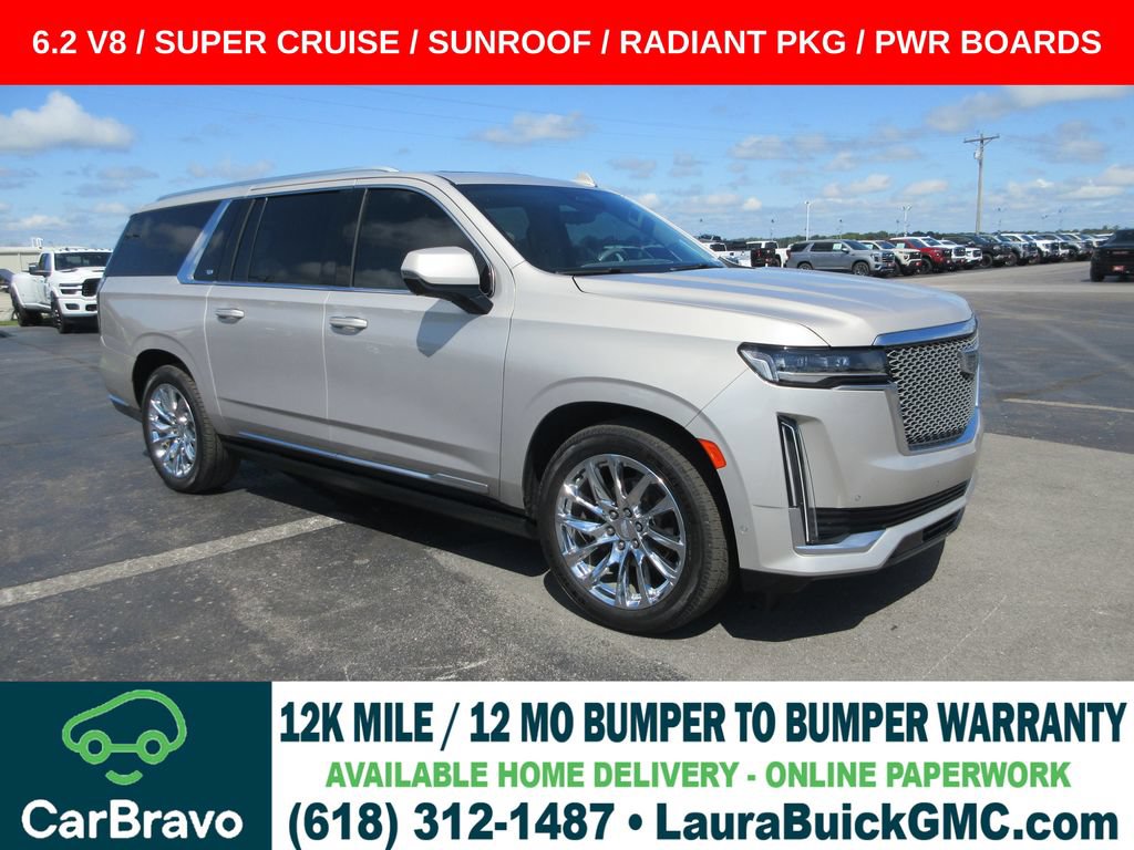 Certified 2023 Cadillac Escalade ESV Premium Luxury Platinum w/ LPO, Radiant Package AWD/4WD image 1