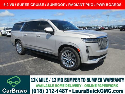 Certified 2023 Cadillac Escalade ESV Premium Luxury Platinum w/ LPO, Radiant Package AWD/4WD image 1