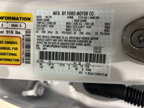 Certified 2025 Ford Bronco Sport Big Bend w/ Convenience Package image 21