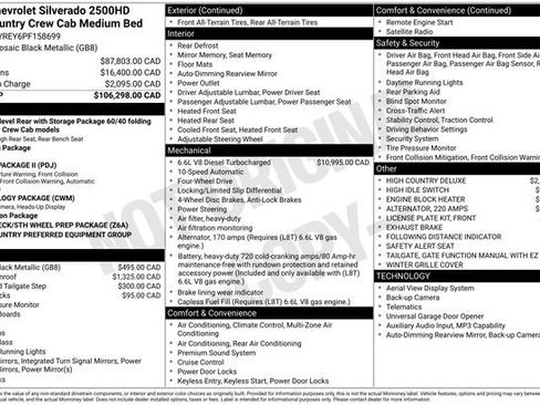 Used 2023 Chevrolet Silverado 2500 High Country AWD/4WD image 20