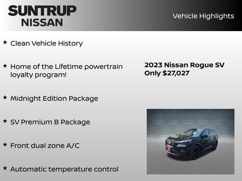 Certified 2023 Nissan Rogue SV w/ SV Premium B Package AWD/4WD image 8