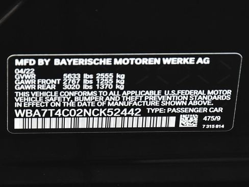 Used 2022 BMW 740i xDrive w/ M Sport Package AWD/4WD image 22