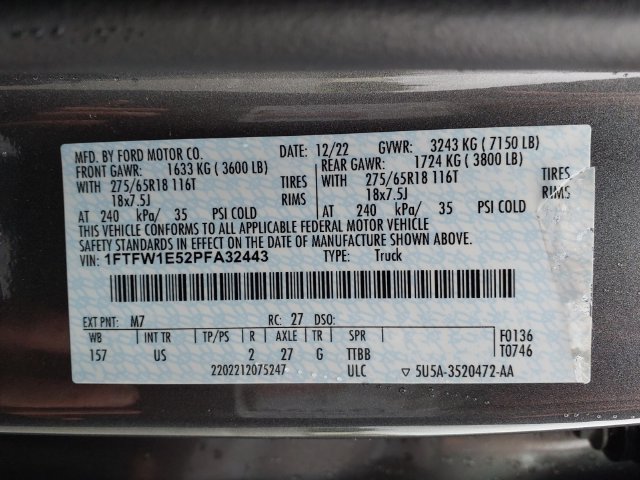 Used 2023 Ford F150 XLT w/ Equipment Group 301A Mid AWD/4WD image 25