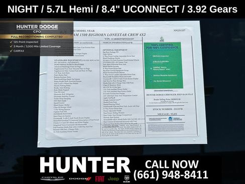 Certified 2022 RAM 1500 Big Horn RWD image 3