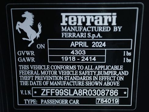 Certified 2024 Ferrari 296 GTB RWD image 41
