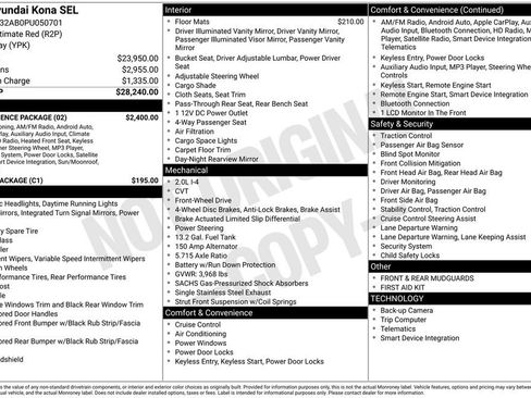 Certified 2023 Hyundai Kona SEL w/ Convenience Package image 35