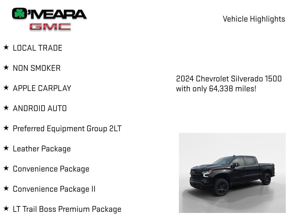 Used 2024 Chevrolet Silverado 1500 LT Trail Boss w/ LT Trail Boss Premium Package AWD/4WD image 8