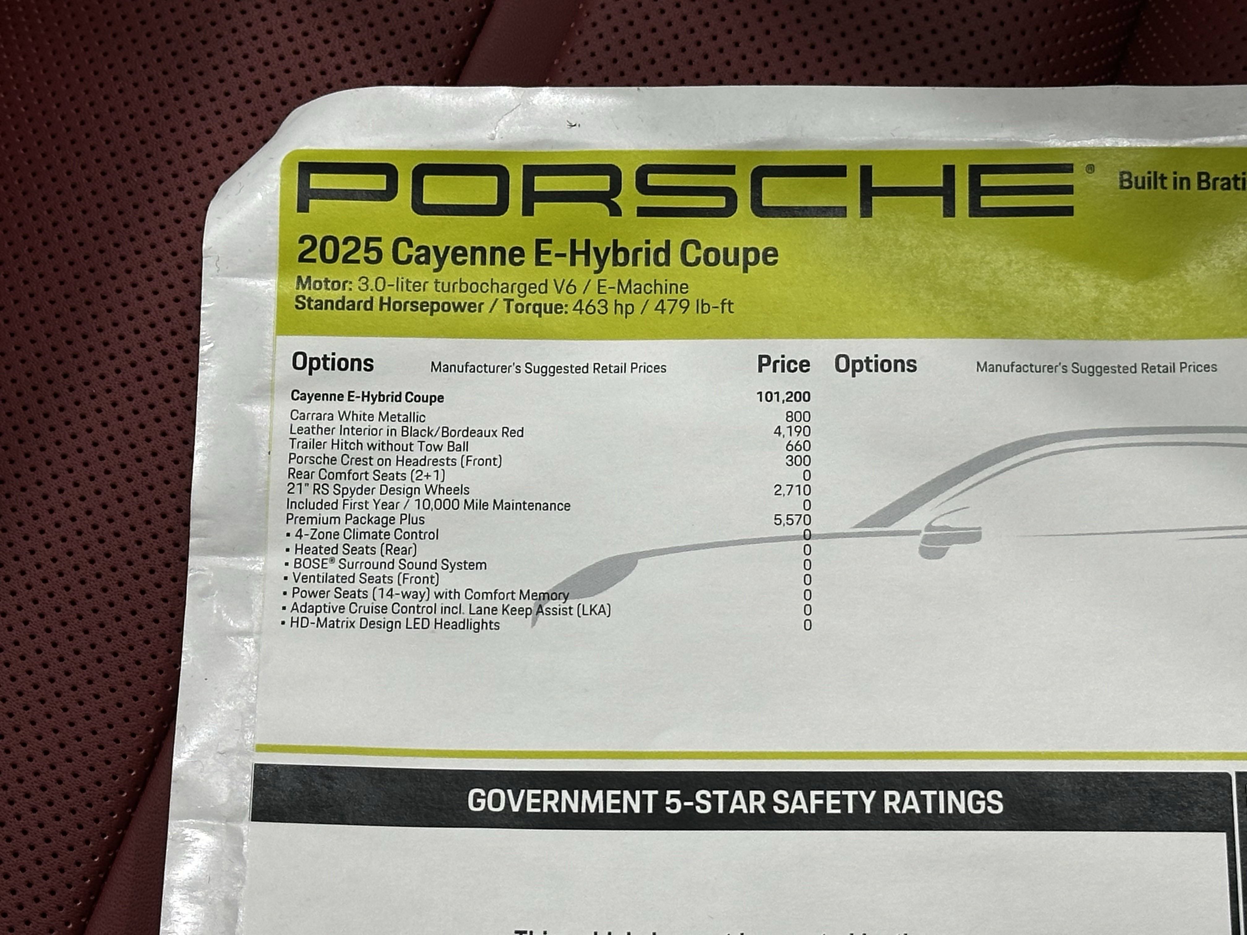 Used 2025 Porsche Cayenne E-Hybrid Coupe AWD/4WD image 57