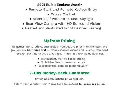 Used 2021 Buick Enclave Avenir w/ Avenir Technology Package