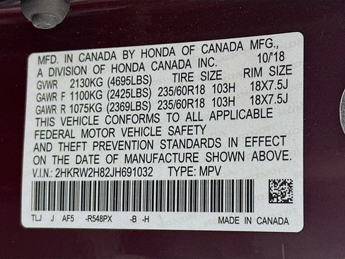 Used 2018 Honda CR-V EX-L image 12