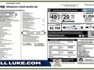 Certified 2025 Jeep Wrangler Unlimited Sahara w/ Safety Group AWD/4WD video 1