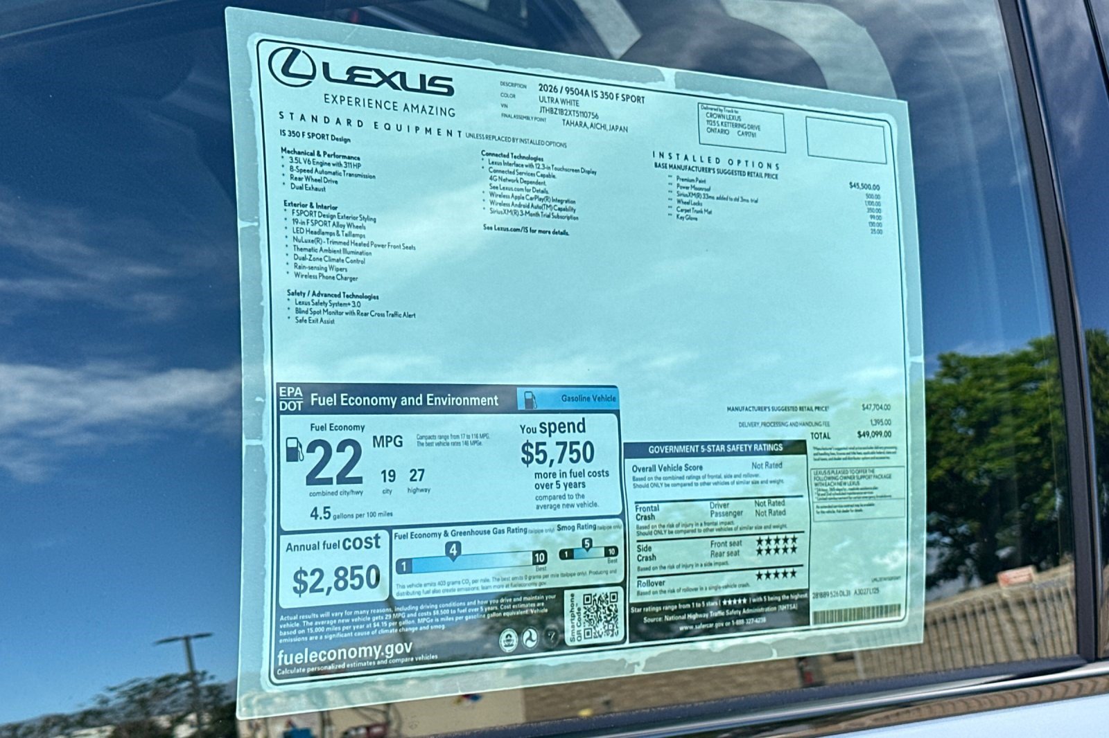 New 2026 Lexus IS 350 F Sport RWD image 28