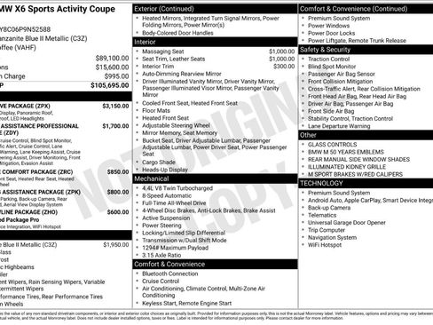 Used 2023 BMW X6 M50i w/ Executive Package image 50