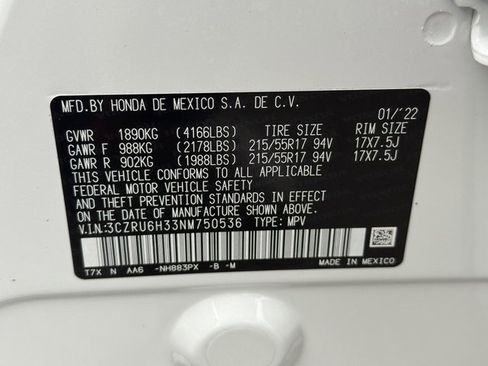 Certified 2022 Honda HR-V LX image 29