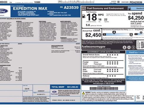 Certified 2023 Ford Expedition Max Platinum AWD/4WD image 31