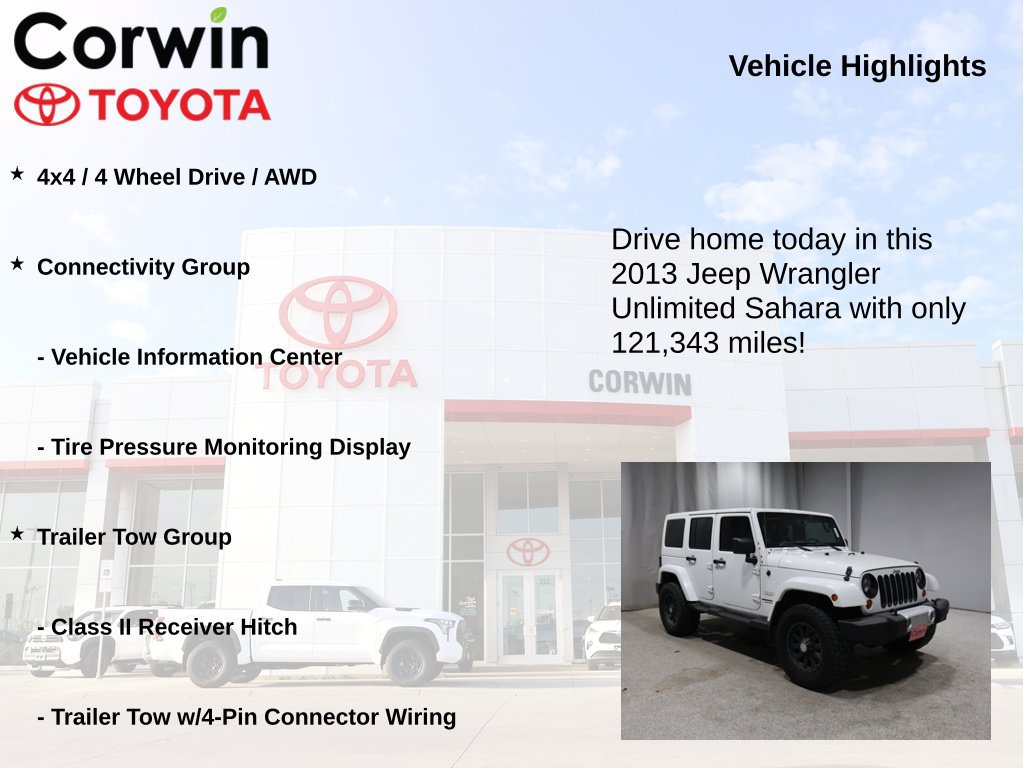 Used 2013 Jeep Wrangler Unlimited Sahara w/ Dual Top Group AWD/4WD image 7