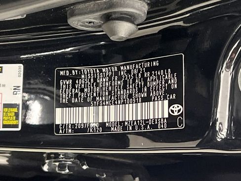 Used 2022 Toyota Corolla SE w/ Carpet Mat Package (TMS) image 39