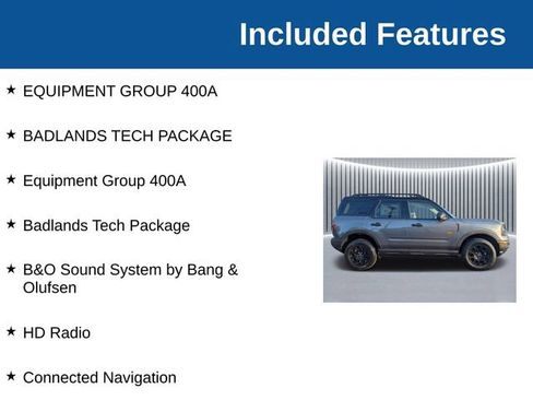 New 2025 Ford Bronco Sport Badlands w/ Badlands Tech Package AWD/4WD image 4