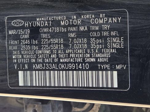 Used 2019 Hyundai Tucson SEL FWD image 13