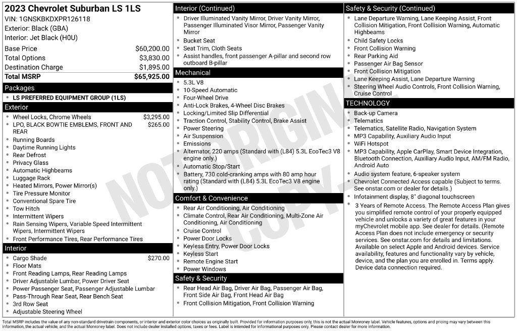 Used 2023 Chevrolet Suburban LS AWD/4WD image 11
