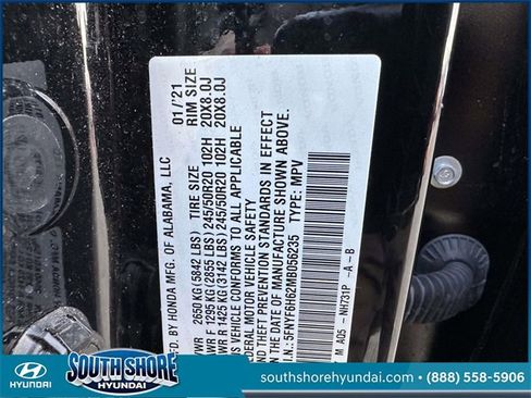 Used 2021 Honda Pilot Touring image 20