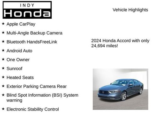 Used 2024 Honda Accord EX image 7