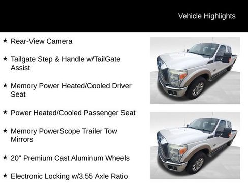 Used 2011 Ford F350 Lariat w/ Lariat Ultimate Pkg AWD/4WD image 7