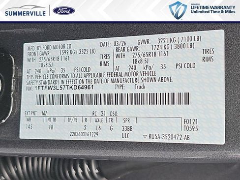 New 2026 Ford F150 XLT w/ Equipment Group 302A MID AWD/4WD image 36
