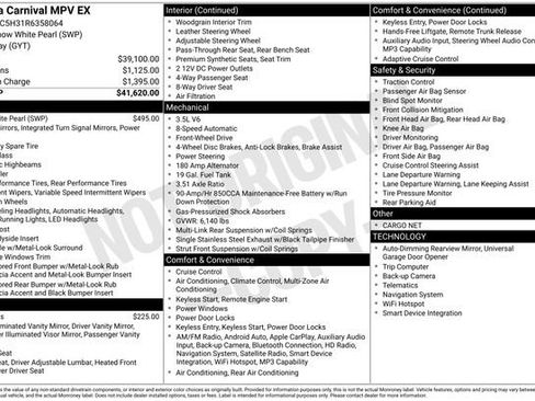 Used 2024 Kia Carnival EX FWD image 52