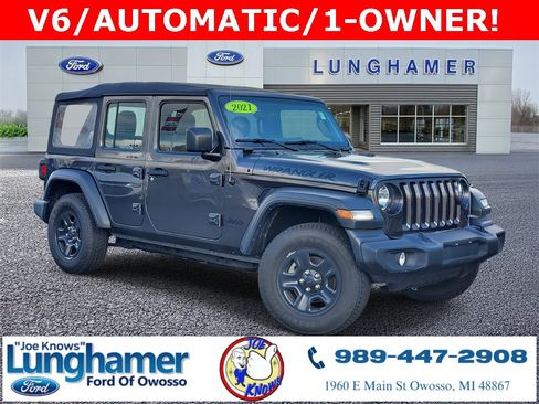 Used 2021 Jeep Wrangler Unlimited Sport image 1