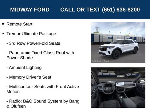 Used 2026 Ford Explorer Tremor w/ Tremor Ultimate Package AWD/4WD image 7