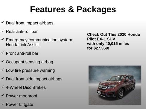 Certified 2020 Honda Pilot EX-L image 16