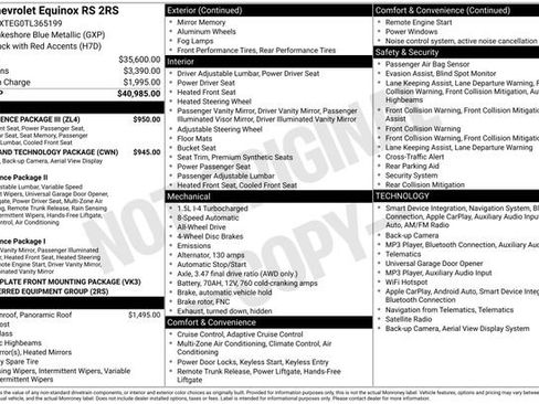 Used 2026 Chevrolet Equinox RS w/ Convenience Package III AWD/4WD image 11