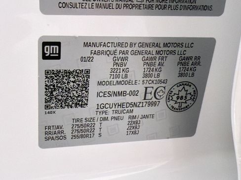 Used 2022 Chevrolet Silverado 1500 High Country w/ Safety Package II image 20