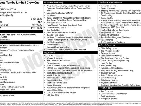 Used 2019 Toyota Tundra Limited AWD/4WD image 6