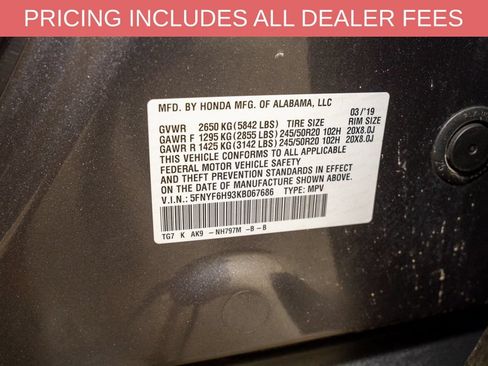 Used 2019 Honda Pilot Touring image 27