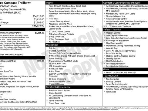 Used 2022 Jeep Compass Trailhawk w/ Trailhawk Elite Group image 3