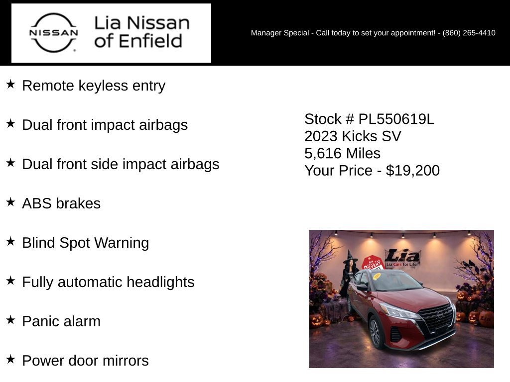Certified 2023 Nissan Kicks SV FWD image 10