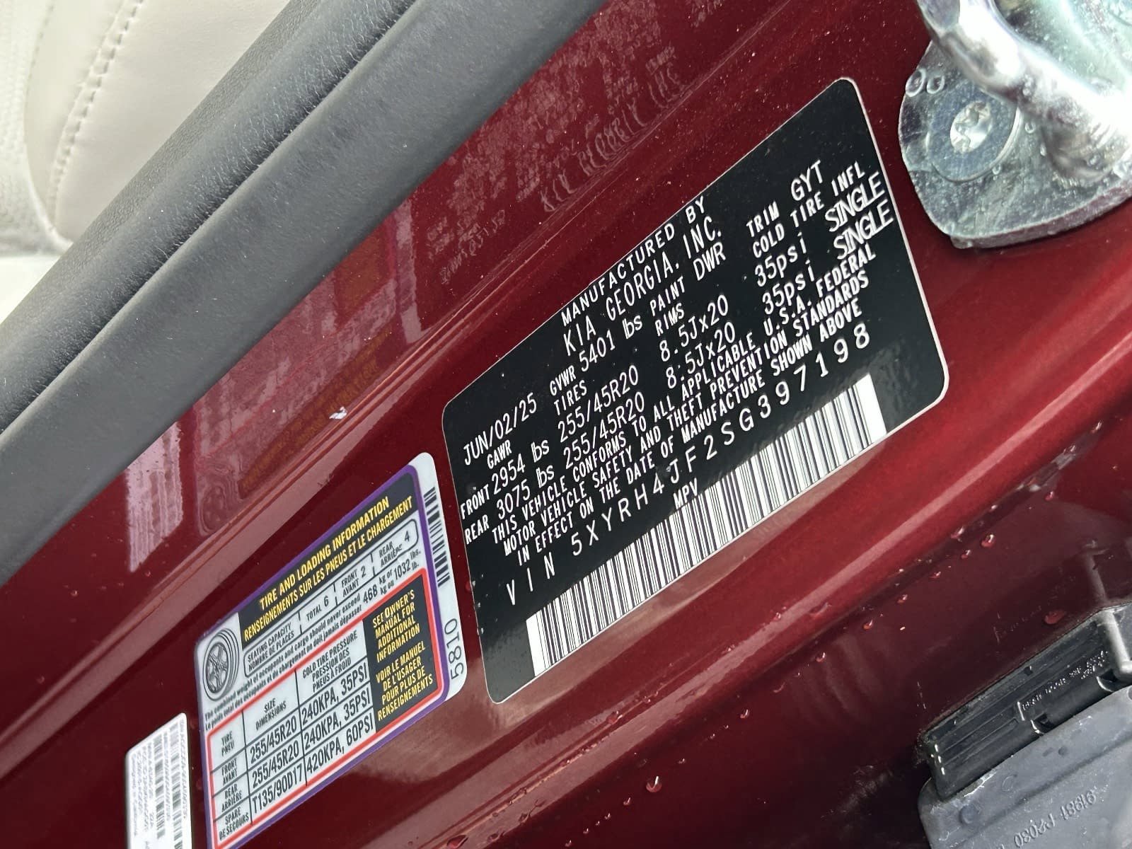 Used 2025 Kia Sorento EX w/ Panoramic Sunroof Package FWD image 36