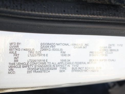 Used 2012 Ford E-450 and Econoline 450 Super Duty w/ Shuttle Bus Prep Pkg image 36