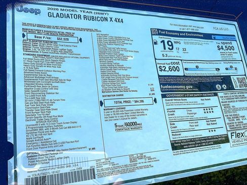 New 2026 Jeep Gladiator Rubicon AWD/4WD image 14