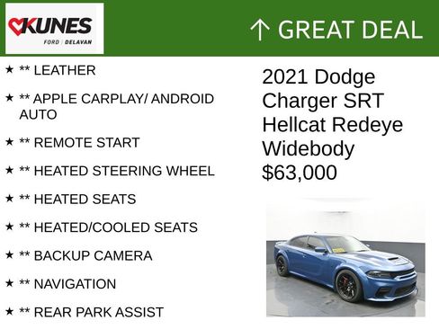 Used 2021 Dodge Charger SRT Hellcat image 2