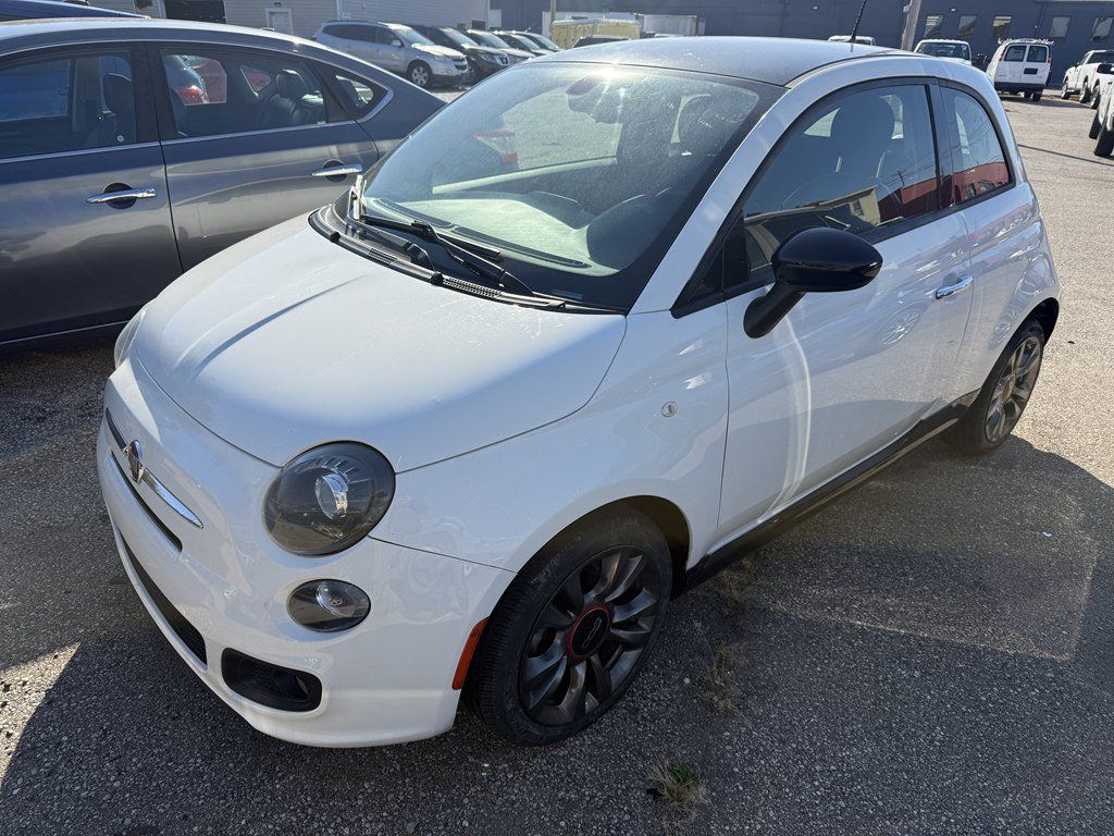 Used 2017 FIAT 500 Pop w/ Sport Black Trim Package FWD image 1