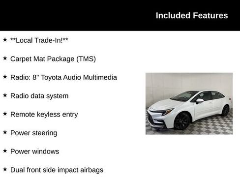 Used 2023 Toyota Corolla SE w/ Carpet Mat Package (TMS) FWD image 4