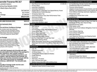 Certified 2023 Chevrolet Traverse RS w/ LPO, Floor Liner Package AWD/4WD video 3