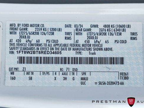 Used 2024 Ford F250 Lariat w/ Sport Appearance Package image 52