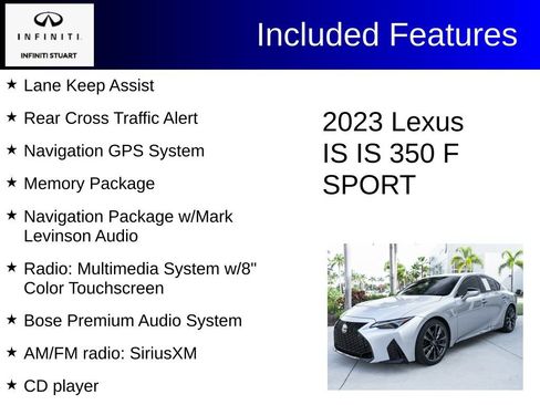 Used 2023 Lexus IS 350 F Sport RWD image 3