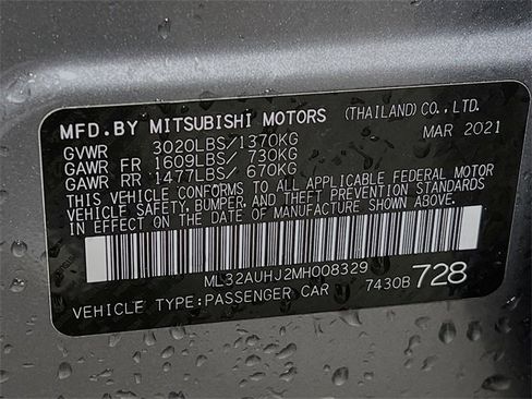 Used 2021 Mitsubishi Mirage LE image 26